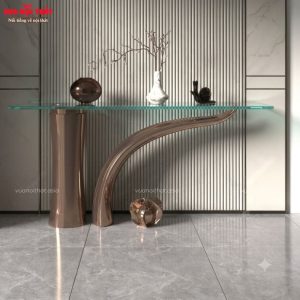 Đặc điểm nổi bật của bàn tiền sảnh chân gỗ nhập khẩu BTS23