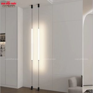 Đèn thả decor LED thanh dài DTT106 có thể điều chỉnh dây treo phù hợp với trần nhà