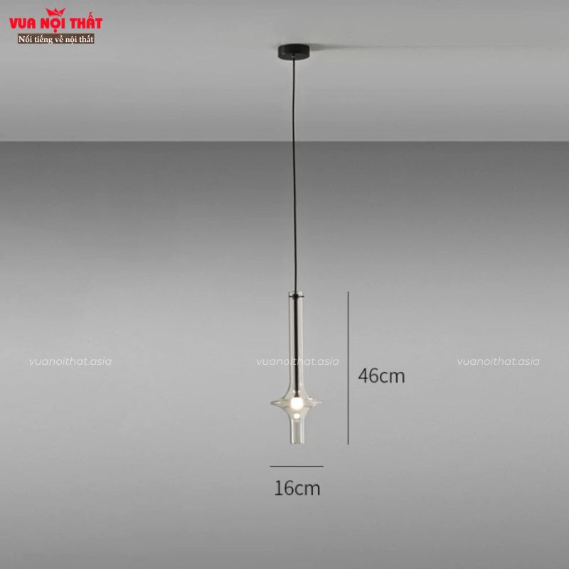 Đèn thả thủy tinh nhập khẩu cao cấp DTT103 có 3 màu để khách hàng lựa chọn