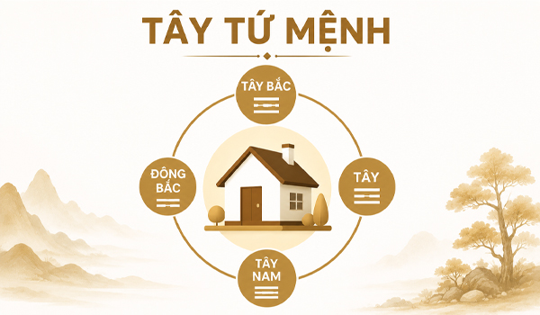 Những người thuộc Tây tứ mệnh sẽ hợp với nhóm Tây tứ trạch