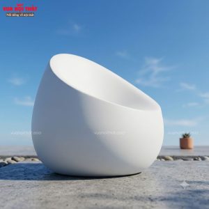 Ghế composite hình quả trứng cắt góc CPS23 tạo điểm nhấn cho không gian