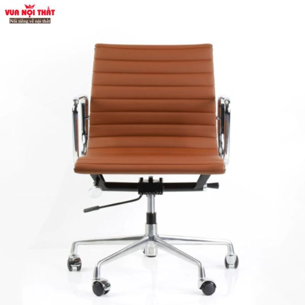 Ghế văn phòng eames hiện đại GVP12 được làm từ hợp kim nhôm và bọc da PU cao cấp