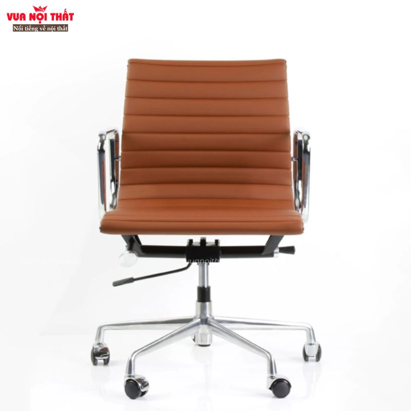 Ghế văn phòng eames hiện đại GVP12 được làm từ hợp kim nhôm và bọc da PU cao cấp