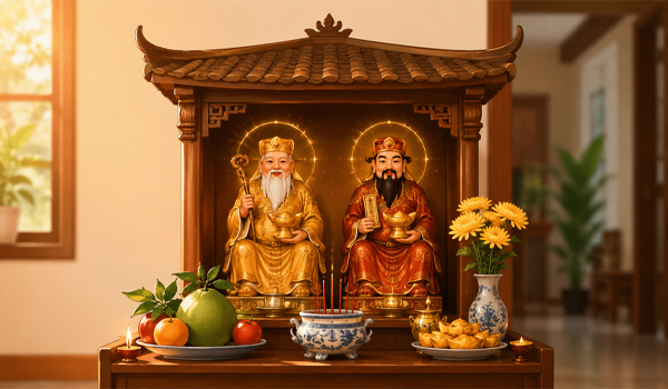 Mỗi ngôi nhà đều có Thổ Công & Thổ Địa cai quản