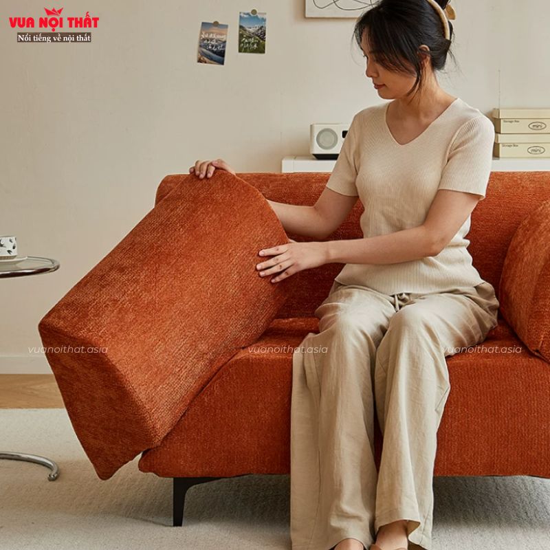 Sofa bed tay vịn xoay đa năng hiện đại SB03 sang trọng, cao cấp