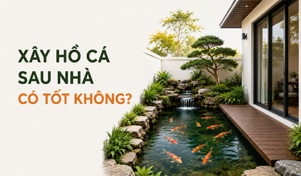 Xây hồ cá sau nhà có tốt không?
