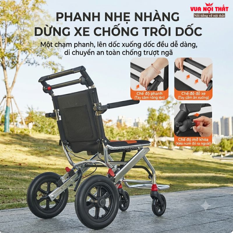 Đặc điểm nổi bật của xe lăn du lịch hiện đại CSSK16