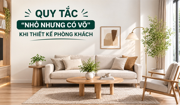 7 quy tắc “nhỏ nhưng có võ” khi thiết kế phòng khách