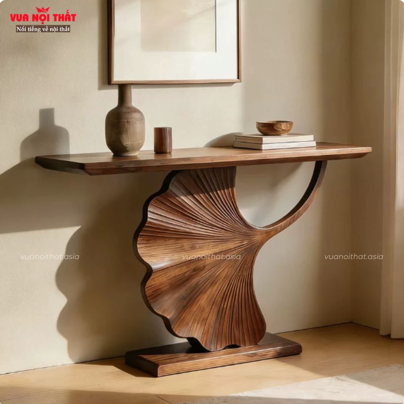 Bàn tiền sảnh gỗ tần bì đẹp BTS24 có đa dạng kích thước để khách hàng lựa chọn