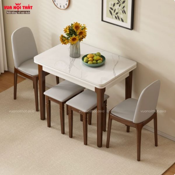 Đặc điểm nổi bật của bộ bàn ăn gấp gọn 4 ghế BA55