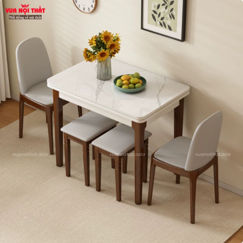 Đặc điểm nổi bật của bộ bàn ăn gấp gọn 4 ghế BA55