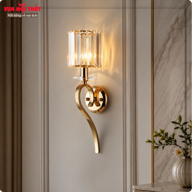 Đèn tường pha lê Bắc Âu cao cấp DTT109