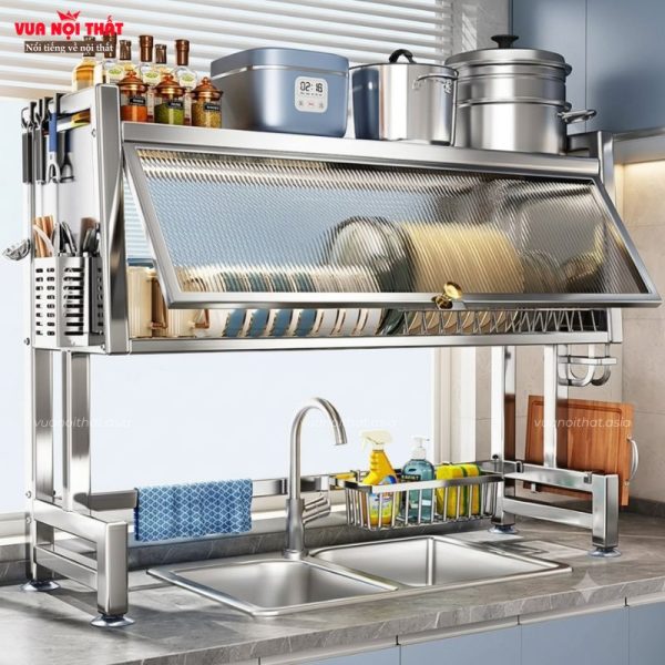 Đặc điểm của kệ đựng chén bát bằng inox cao cấp PKB21