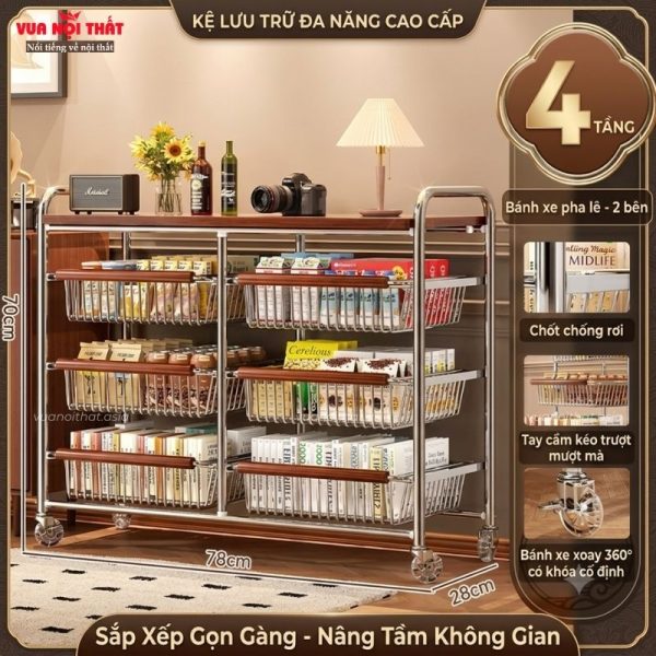 Kệ xe đẩy đa năng chất lượng cao PKB22 có đa dạng kích thước