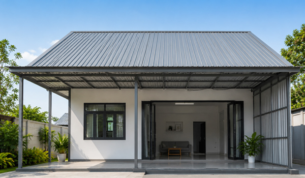 Mái tôn được sử dụng phổ biến trong nhà ở, nhà cấp 4, nhà tiền chế,...