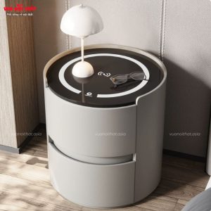 Bàn đầu giường thông minh tích hợp sạc không dây TDG23 hiện đại, giá rẻ