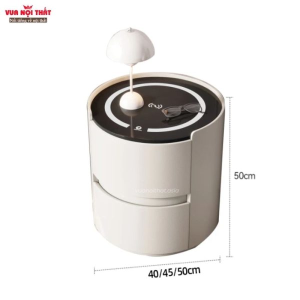 Tủ đầu giường tích hợp sạc không dây TDG23 có nhiều kích thước