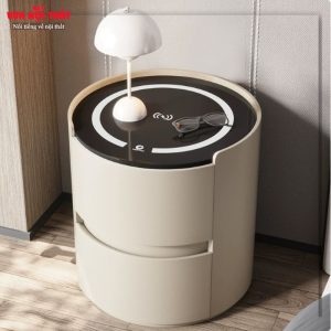 Bàn đầu giường tròn kiểu Ý cao cấp TDG23