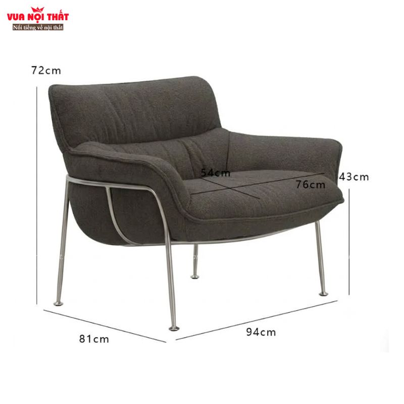 Kích thước ghế ngồi thư giãn nhập khẩu sang trọng GL89