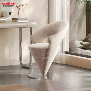 Ghế trang điểm chân xoay hình ly rượu GL83 có kích thước nhỏ gọn