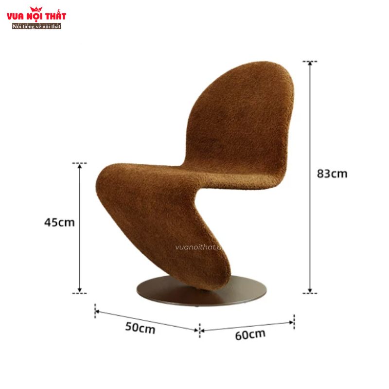 Kích thước của ghế ngồi thư giãn có tựa lưng hình chữ S GL86