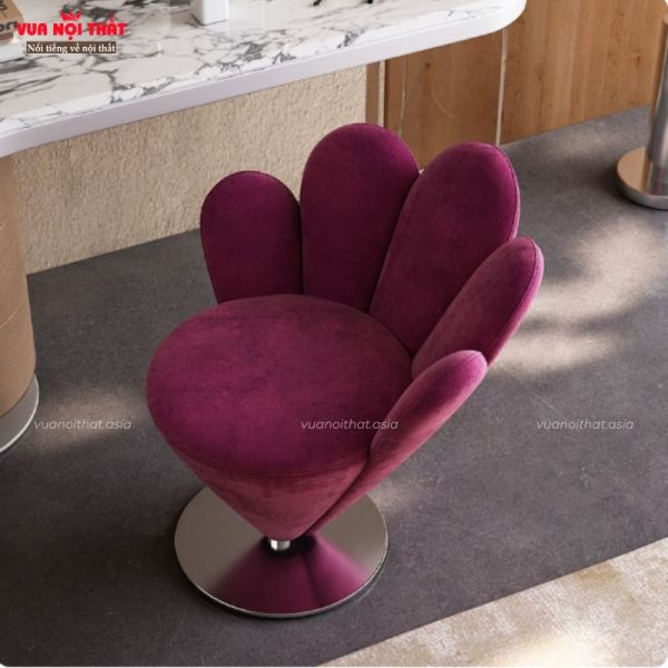 Ghế ngồi trang điểm hiện đại hình cánh hoa GL82 xoay 360 độ