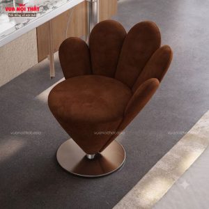 Ghế ngồi trang điểm hình cánh hoa GL82 - Màu đỏ gạch