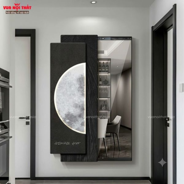 Gương soi treo tường toàn thân GS03 được làm từ ván ép in UV