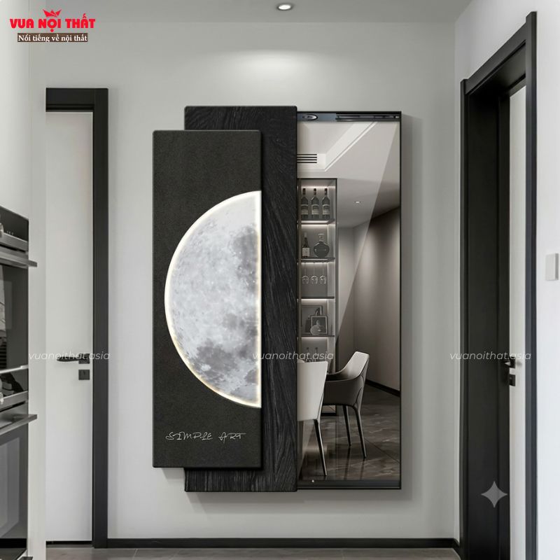 Gương soi treo tường toàn thân GS03 được làm từ ván ép in UV