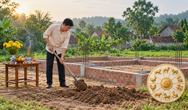 Năm tuổi vẫn có thể xây nhà/động thổ nếu không phạm các hạn quan trọng khi xem tuổi xây nhà