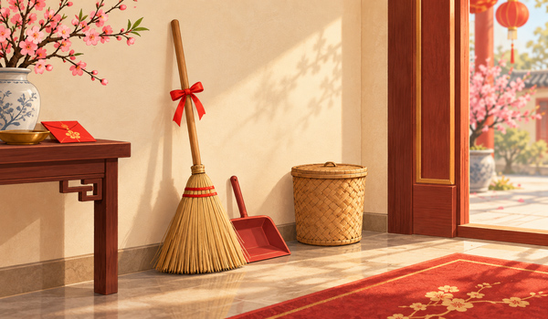 Kiêng quét nhà, đổ rác vào ngày mùng 1 Tết