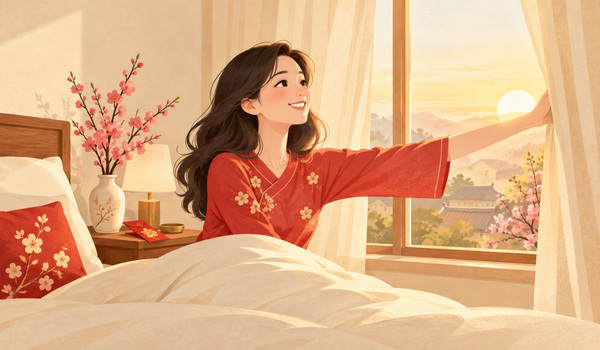 Ngày mùng 1 Tết nên bắt đầu với tinh thần vui vẻ, không nên ngủ quá nhiều