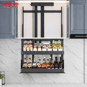 Giá đựng đồ nhà bếp nâng hạ tự động PKB23