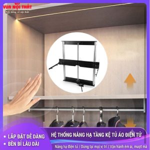 Giá nâng hạ điện thông minh cho tủ áo PKNT05