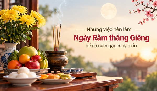 Những việc nên làm trong ngày Rằm tháng Giêng để cả năm gặp may mắn