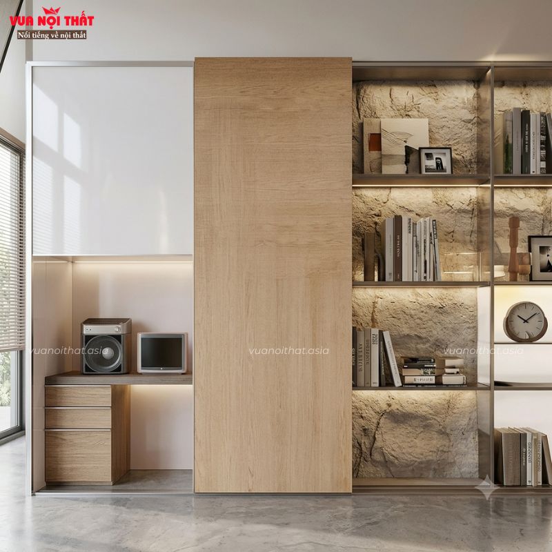 Phụ kiện ray trượt cửa lùa giảm chấn hiện đại PKNT02