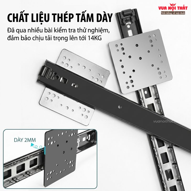 Đặc điểm nổi bật của bộ phụ kiện ray trượt cửa giấu cánh PKNT04