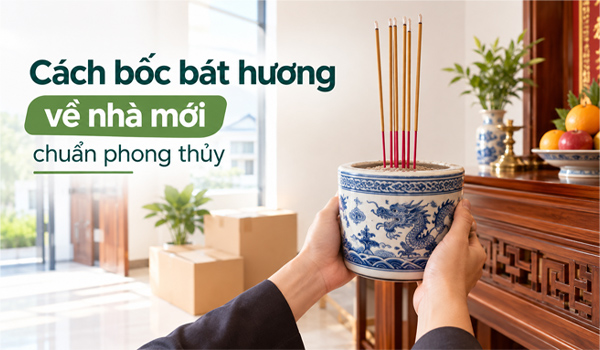 Thủ tục A - Z cách bốc bát hương về nhà mới chuẩn phong thủy