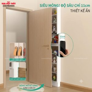 Tủ đựng đồ siêu nhỏ gọn sau cánh cửa PKNT06 giúp không gian sống thêm gọn gàng