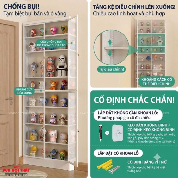 Đặc điểm nổi bật của tủ lưu trữ siêu mỏng sau cánh cửa PKNT06