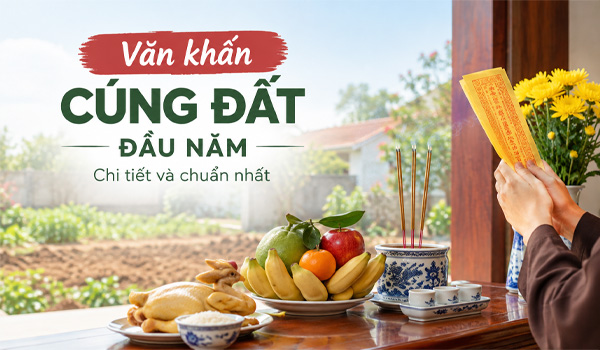 Văn khấn cúng đất đầu năm chi tiết và chuẩn nhất